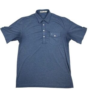 CRICQUET Mens Blue Short Sleeve Collared Polo Shirt Size M